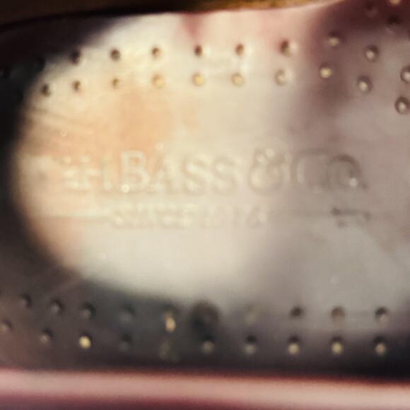 GH Bass & Co Weejuns Shoes Mens 9.5 Burgundy Leather Penny Loafers Slip On Dress - Picture 9 of 11